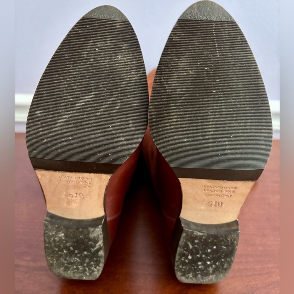 Italian Leather & Suede Riding Boots | Size 5.5 | Made in Italy - Picture 5 of 7